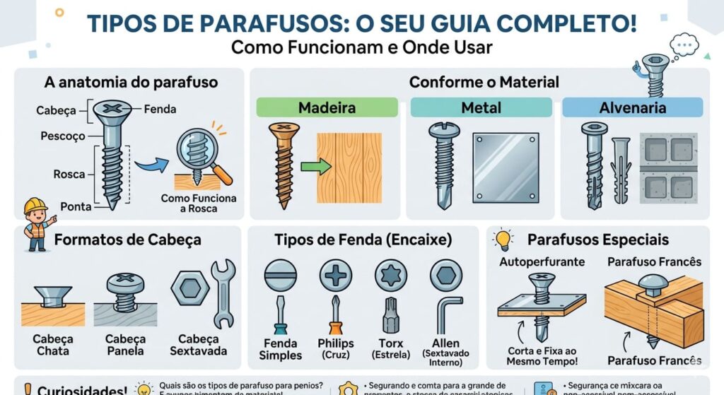 tipos de parafusos