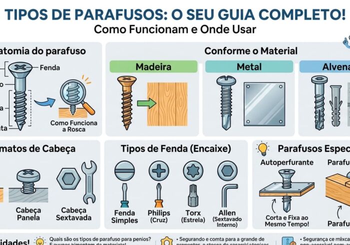 tipos de parafusos